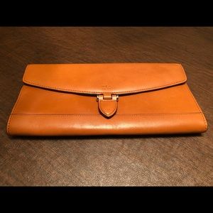 Lauren Ralph Lauren leather envelope clutch